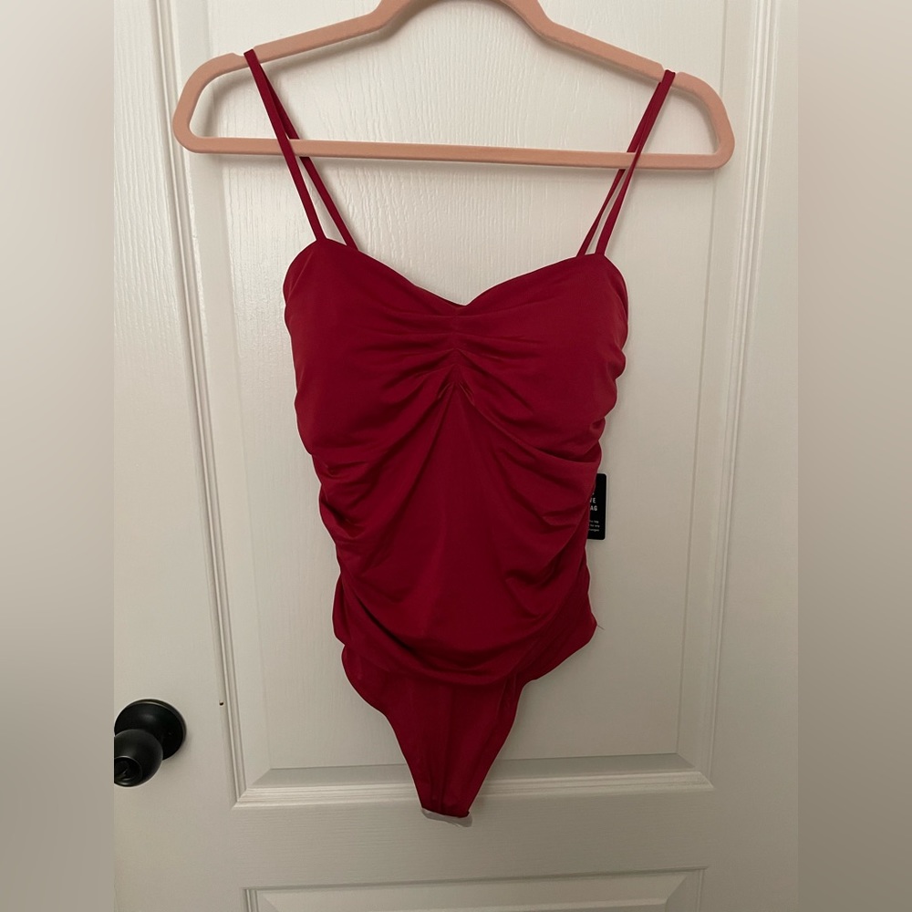 Express Body Contour Ruched Bodysuit S